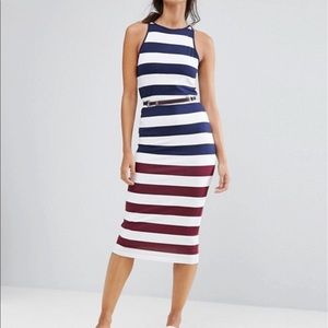 Ted Baker Yuni Stripe Dress / Fits Like a Small